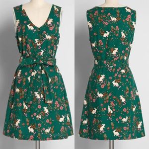 New ModCloth x Princess Highway Befitting Bunnies A-line Dress 20